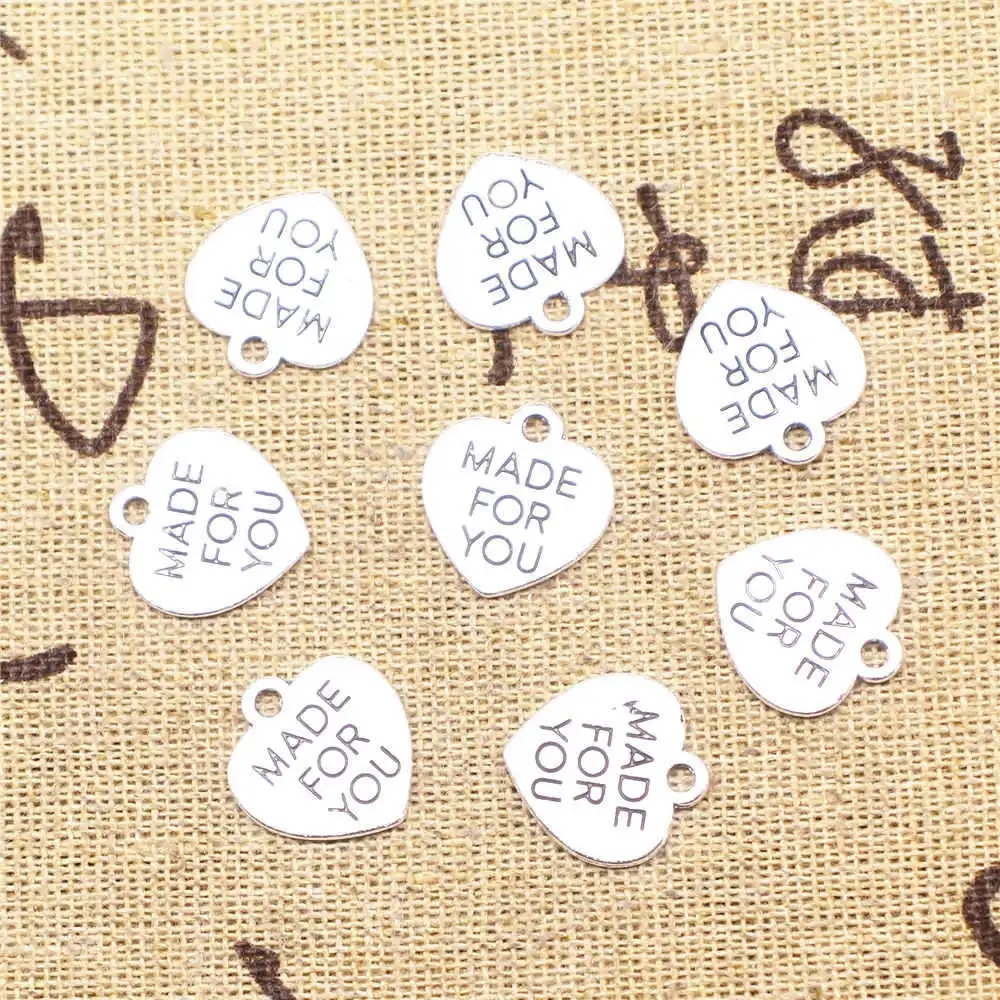 Made Peach Heart Cute Charms Vintage Pendant Handmade Products 15X15mm Antique Silver Color 20 Pieces
Made Peach Heart Cute Charms Vintage Pendant Handmade Products 15X15mm Antique Silver Color 20 Pieces