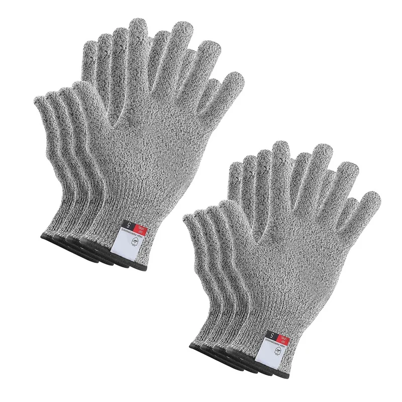 4 Pairs Cut Resistant Gloves Food Grade Level 5 Hand Protection,Kitchen Cut Gloves, 2 Pairs Large & 2 Pairs Medium
4 Pairs Cut Resistant Gloves Food Grade Level 5 Hand Protection,Kitchen Cut Gloves, 2 Pairs Large & 2 Pairs Medium