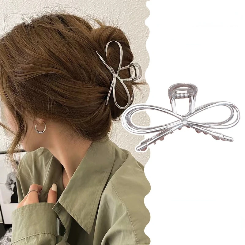 Korean Geometric Bow Hair Claws For Women Girls Hair Accessories Vintage Simple Large Metal Hairpin Barrettes Fashion Headdress
Korean Geometric Bow Hair Claws For Women Girls Hair Accessories Vintage Simple Large Metal Hairpin Barrettes Fashion Headdress