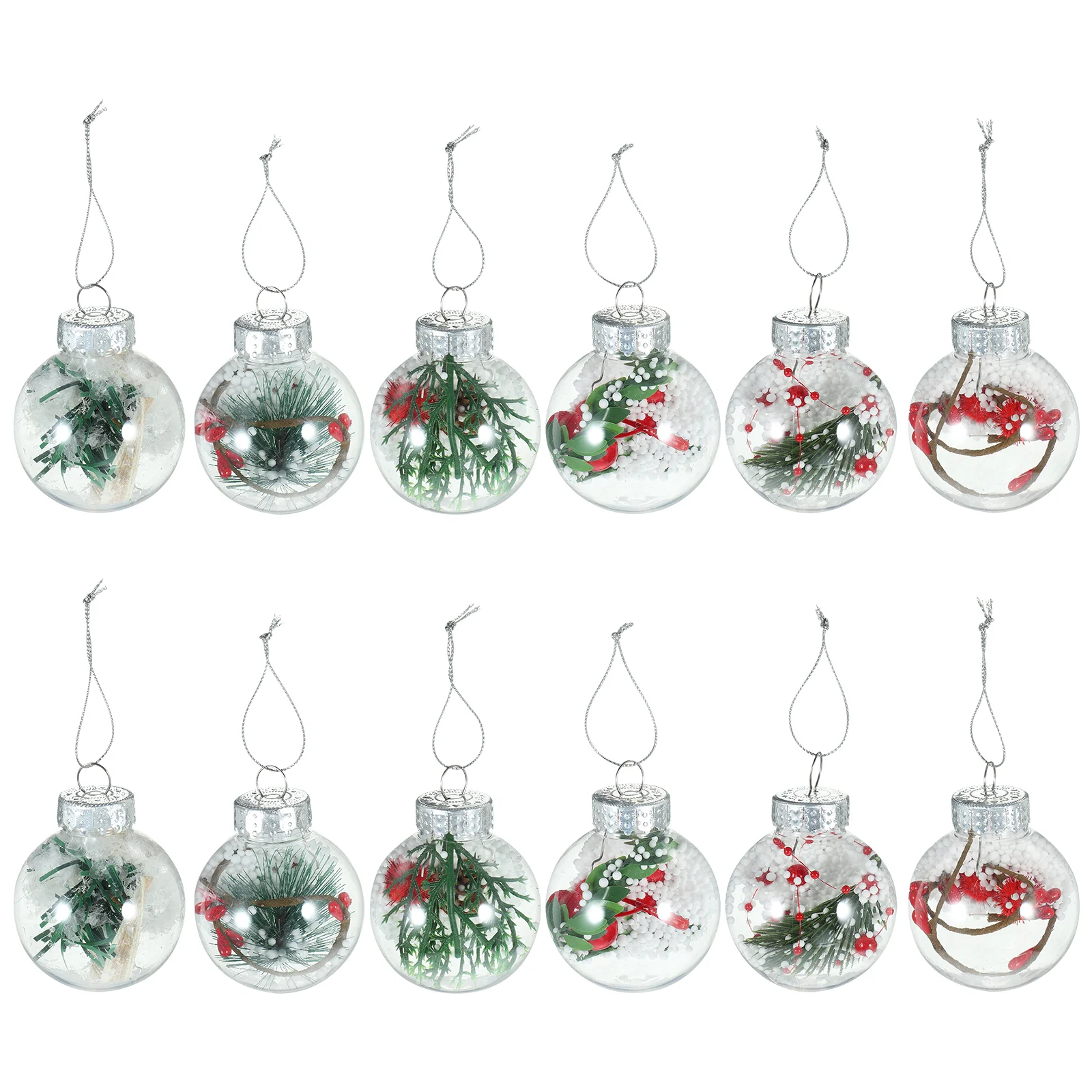 12 Pcs Christmas Decorations Tree Ornaments Decors Pendant Xmas Hanging Plastic Balls
12 Pcs Christmas Decorations Tree Ornaments Decors Pendant Xmas Hanging Plastic Balls