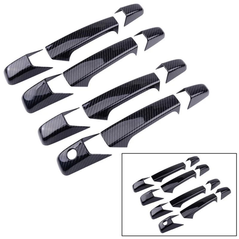 Накладки на дверные ручки для 07-13 Chevrolet Suburban Tahoe Silverado avalgmc Yukon XL Sierra Chrome/Black 
Накладки на дверные ручки для 07-13 Chevrolet Suburban Tahoe Silverado avalgmc Yukon XL Sierra Chrome/Black