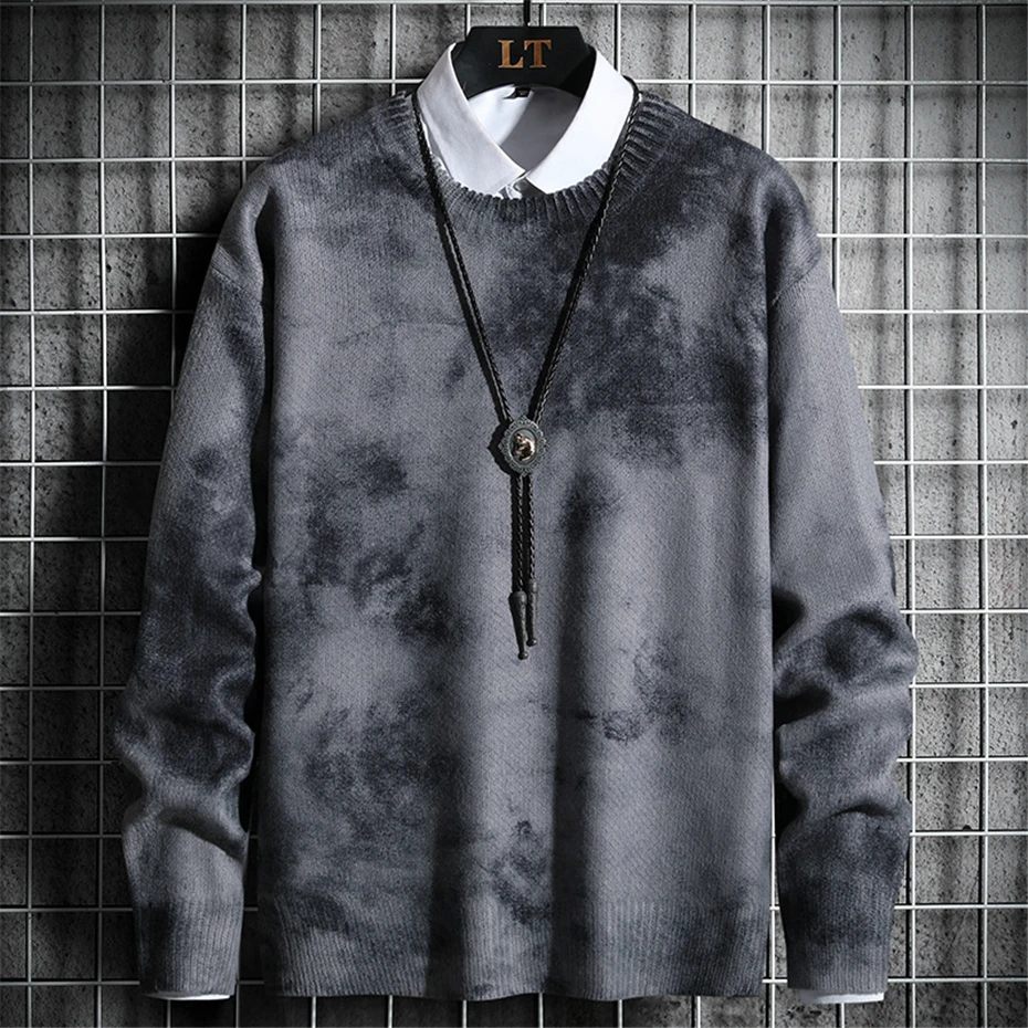 Men's Knitting Sweater Autumn Winter Tie-dyed Sweaters Male O-neck Pullover Slim Fit Fashion Casual Winter Jumper Male
Men's Knitting Sweater Autumn Winter Tie-dyed Sweaters Male O-neck Pullover Slim Fit Fashion Casual Winter Jumper Male