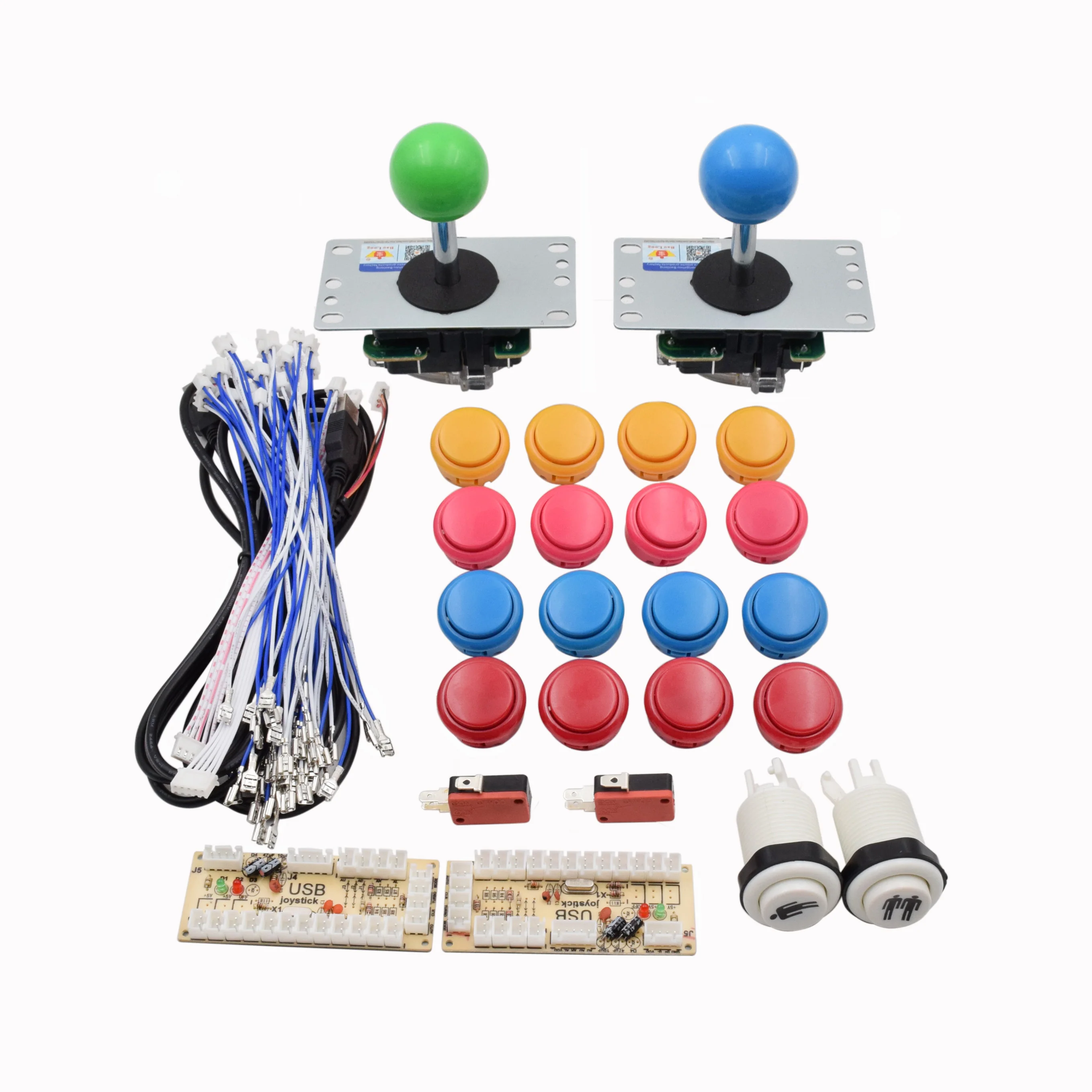 Arcade Joystick DIY kit Sanwa Joystick clip push button USB Encoder 2 players whole set
Arcade Joystick DIY kit Sanwa Joystick clip push button USB Encoder 2 players whole set