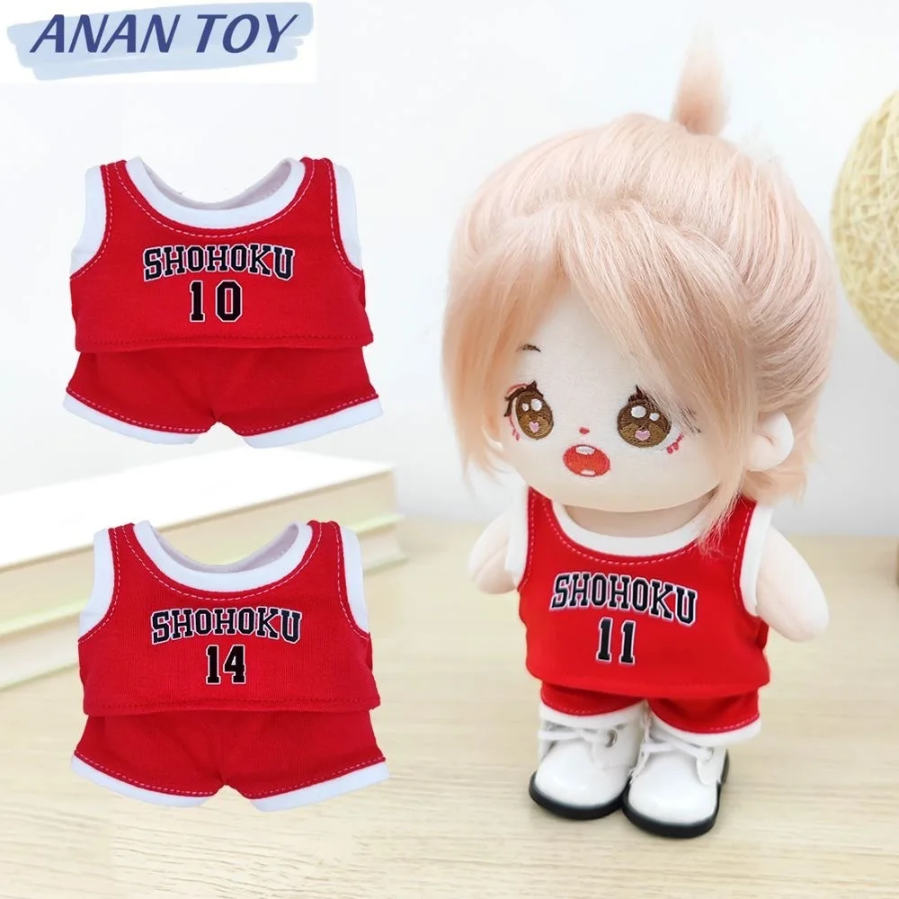 20cm Kpop Doll Clothes SLAM DUNK Outfit Anime Jersey Suit Basketball Campus Style Toy Accessories Fans Gifts Children Toy
20cm Kpop Doll Clothes SLAM DUNK Outfit Anime Jersey Suit Basketball Campus Style Toy Accessories Fans Gifts Children Toy