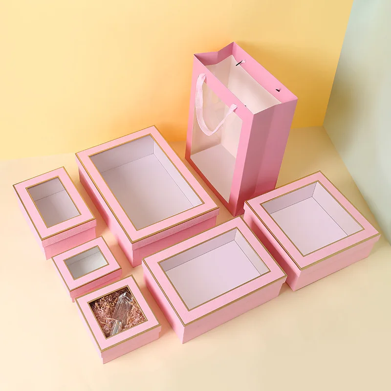 Tanabata Valentine's Day Square Window Gift Box Birthday Holiday Gift Box Lipstick Jewelry Box
Tanabata Valentine's Day Square Window Gift Box Birthday Holiday Gift Box Lipstick Jewelry Box