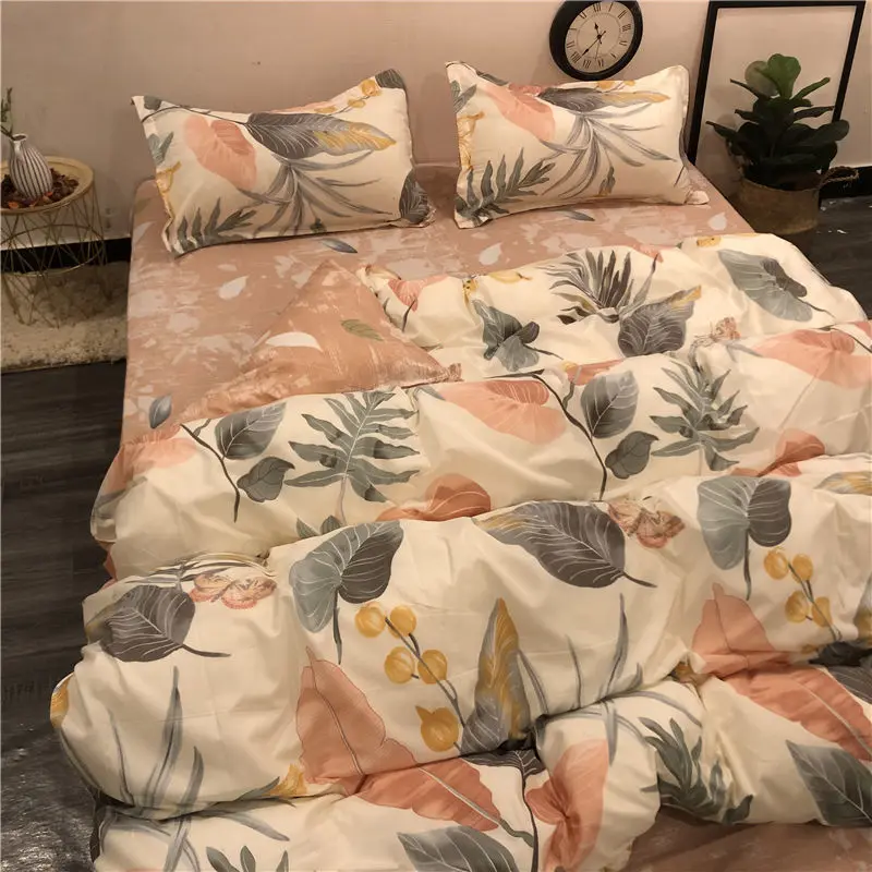 Home Textile Flowers Duvet Cover Pillow Case Bed Sheet AB Side Quilt Cover Boy Kid Teen Girl Bedding Linens Set King Queen
Home Textile Flowers Duvet Cover Pillow Case Bed Sheet AB Side Quilt Cover Boy Kid Teen Girl Bedding Linens Set King Queen