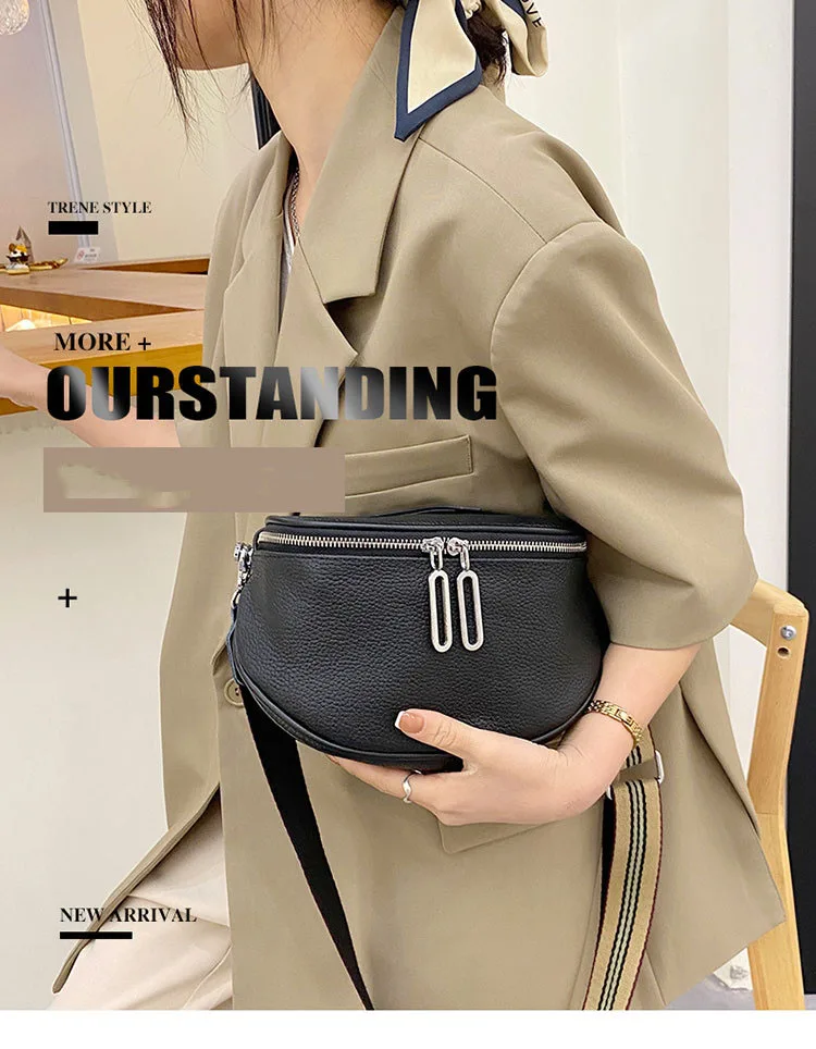 Leather women's bag first layer cowhide saddle bag women's bag 2022 new trendy fashion casual chest bag shoulder messenger bag
Leather women's bag first layer cowhide saddle bag women's bag 2022 new trendy fashion casual chest bag shoulder messenger bag