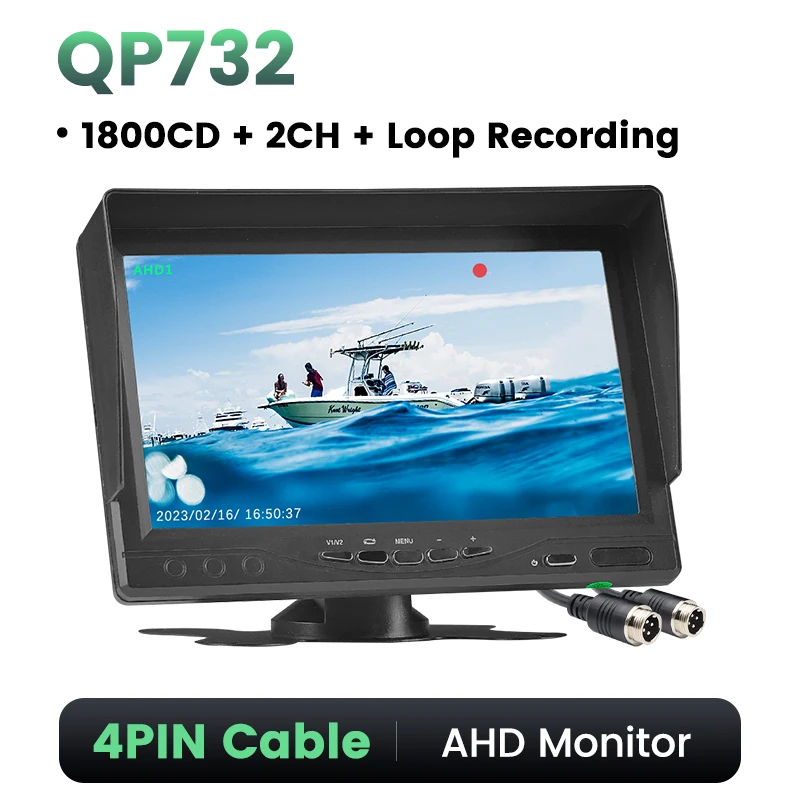 Автомобильный Монитор GreenYi 7 Дюймов С Квантовыми Точками, IPS QLED, Поддержка AHD DVR, Камера 1080P
Автомобильный Монитор GreenYi 7 Дюймов С Квантовыми Точками, IPS QLED, Поддержка AHD DVR, Камера 1080P