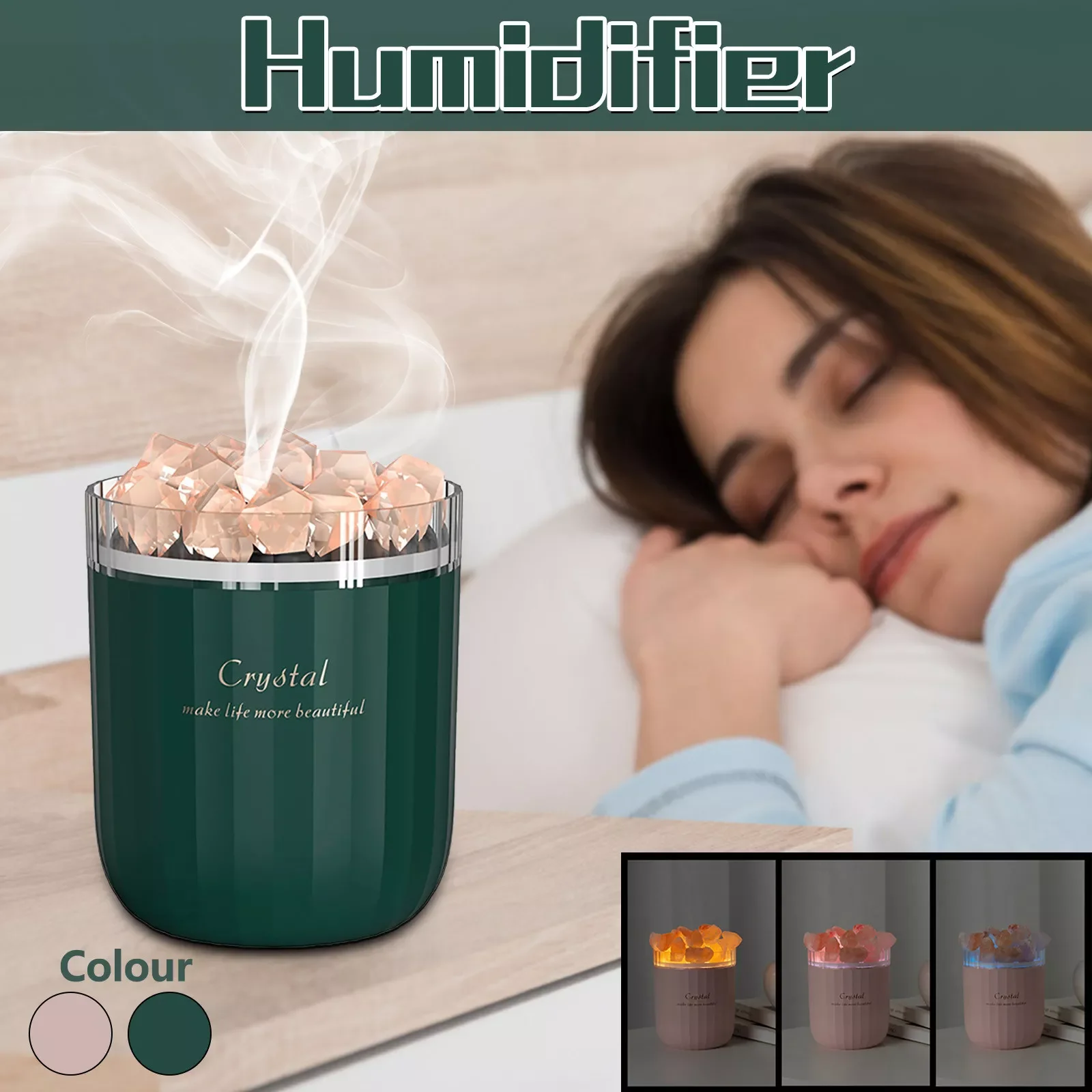 NEW2023 Air Humidifier Crystal Stone Care Skin Essential Oil Aroma Diffuser Mist Maker Spray Usb Portable Led Lamp For Bedroom O
NEW2023 Air Humidifier Crystal Stone Care Skin Essential Oil Aroma Diffuser Mist Maker Spray Usb Portable Led Lamp For Bedroom O