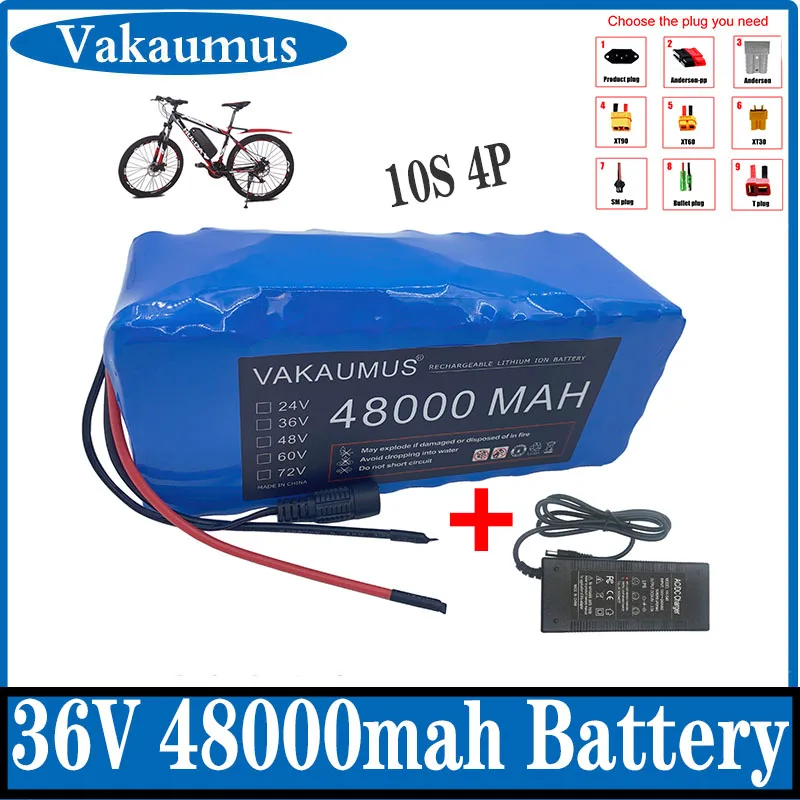 Free Shipping 36V Battery 10S 4P 48Ah Battery Pack 1000W High Power Battery 42V 48000mAh Ebike Electric Bike BMS+42V2A Charger
Free Shipping 36V Battery 10S 4P 48Ah Battery Pack 1000W High Power Battery 42V 48000mAh Ebike Electric Bike BMS+42V2A Charger