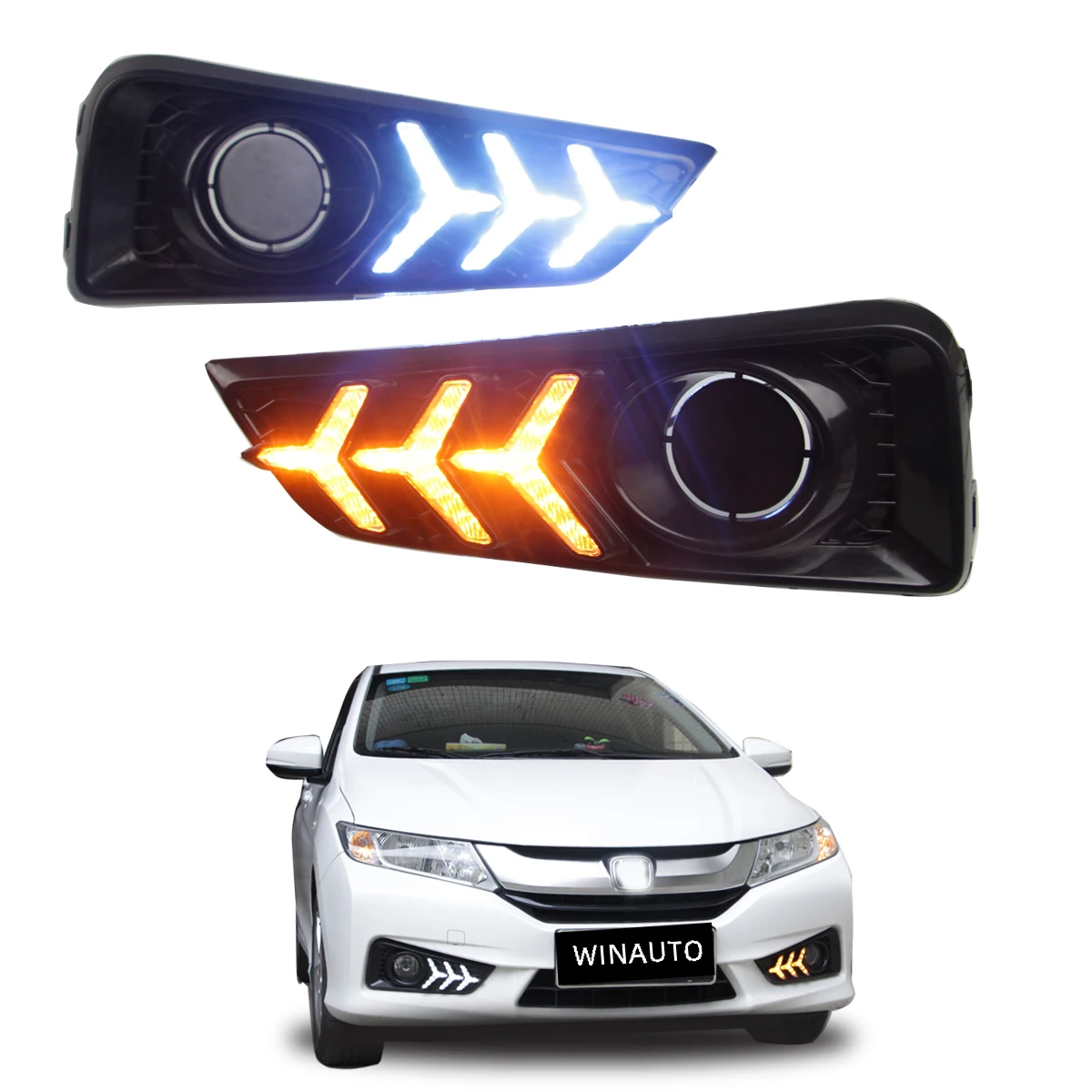 WINAUTO Led Daytime Running Light Car Day Driving Fog Drl Lamp For Honda City Out sea Or Grace 2014 - 2015
WINAUTO Led Daytime Running Light Car Day Driving Fog Drl Lamp For Honda City Out sea Or Grace 2014 - 2015