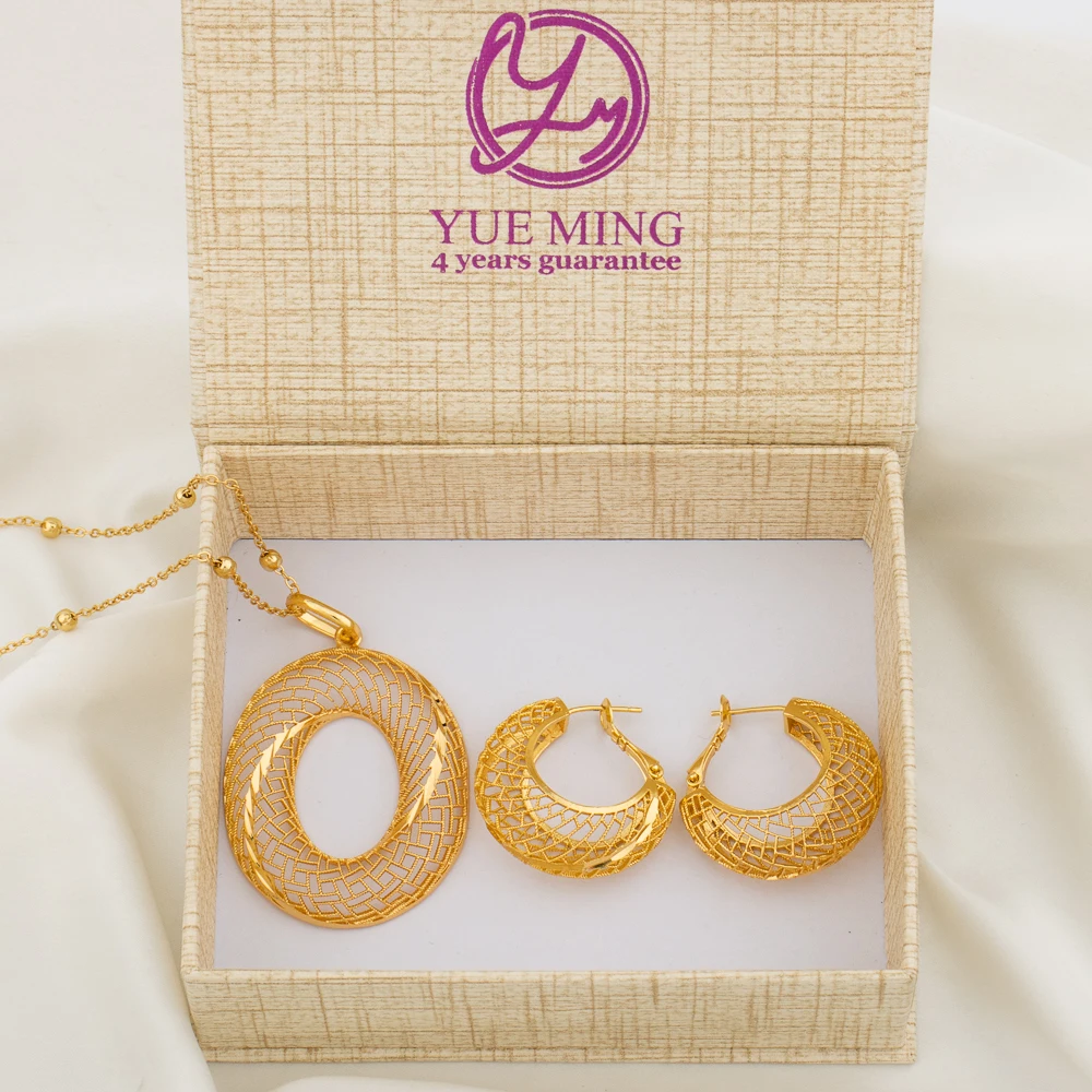 France Gold Plated Jewelry Set For Women Dubai Bridal Wedding Copper Necklace and Earrings with Gift Box African Pendant Gifts
France Gold Plated Jewelry Set For Women Dubai Bridal Wedding Copper Necklace and Earrings with Gift Box African Pendant Gifts
