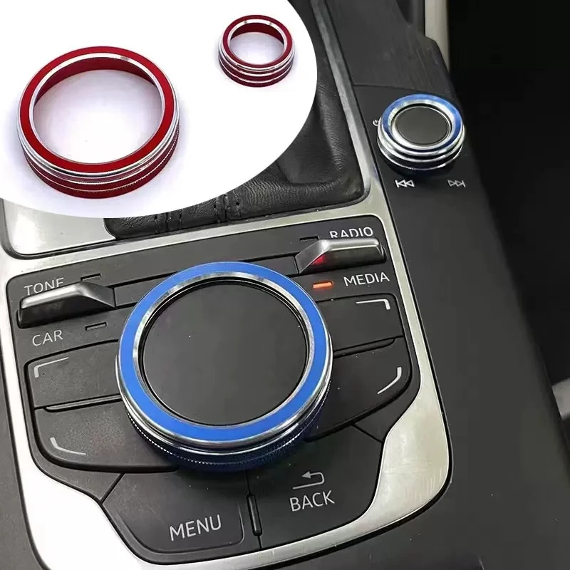 Auto center console multimedia knob switch frame decorative cover Decorative ring for Audi A3 8V S3 2014-2019 auto parts
Auto center console multimedia knob switch frame decorative cover Decorative ring for Audi A3 8V S3 2014-2019 auto parts