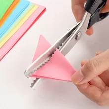Stainless Steel Pinking Scissors Triangle Teeth Lace Cloth Crafts Dressmaking Zig Zag Cut Tailors Scissors Sewing Shears