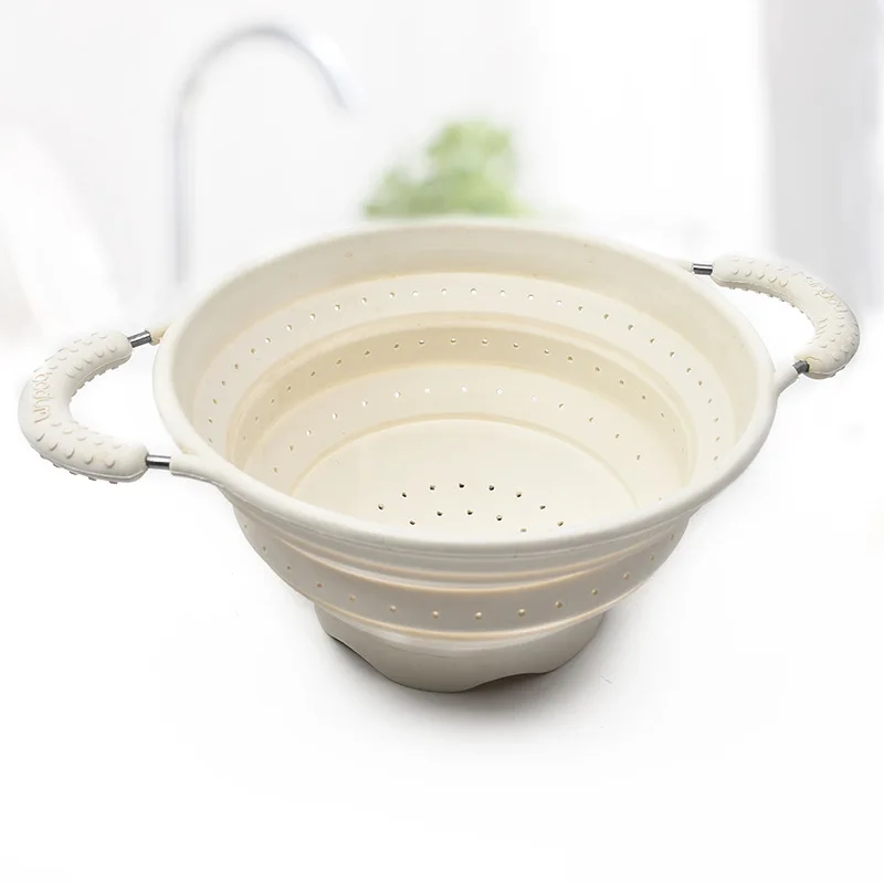 Folding Silicone Drain Fruit Vegetable Wash Colander Kitchen Gadget Utensils Foldable Strainer Basket Accessory Drainer Gadgets
Folding Silicone Drain Fruit Vegetable Wash Colander Kitchen Gadget Utensils Foldable Strainer Basket Accessory Drainer Gadgets
