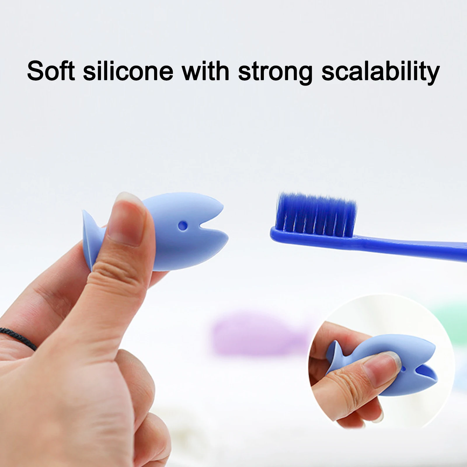 Fish Silicone Toothbrush Holder Mini Cute Cartoon Toothbrush Base Bathroom Toothbrush Storage Tool Toothbrush Bracket
Fish Silicone Toothbrush Holder Mini Cute Cartoon Toothbrush Base Bathroom Toothbrush Storage Tool Toothbrush Bracket