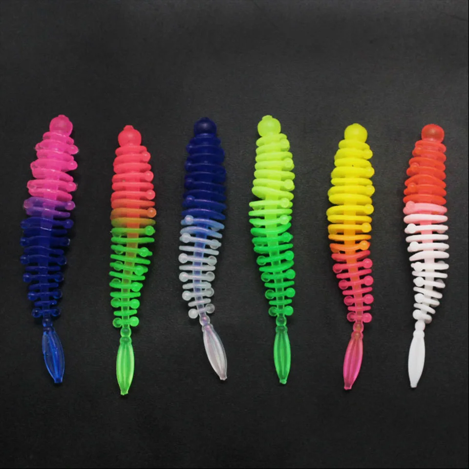 10pcs Fishing Worm Soft Lures Jig Wobblers 55mm Soft Bait Lure Carp Bass Artificial Double Colors Silicone Swimbait Fishing
10pcs Fishing Worm Soft Lures Jig Wobblers 55mm Soft Bait Lure Carp Bass Artificial Double Colors Silicone Swimbait Fishing