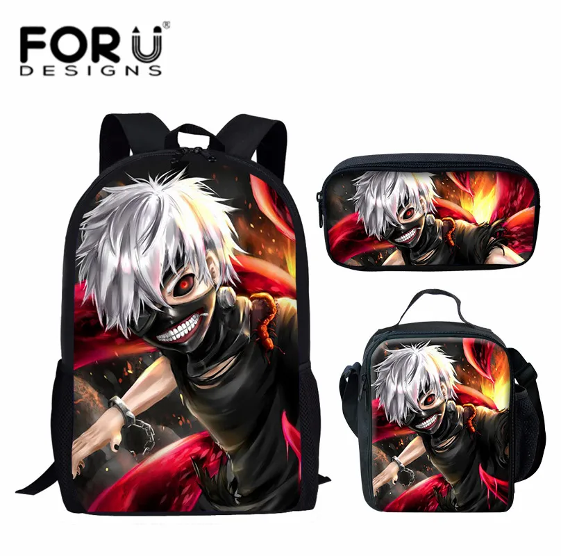FORUDESIGN Tokyo Ghoul Printed Bookbags 16inch Student Backpack 3pcs/set School Bags for Boys Girls mochila infantil Lightweight
FORUDESIGN Tokyo Ghoul Printed Bookbags 16inch Student Backpack 3pcs/set School Bags for Boys Girls mochila infantil Lightweight