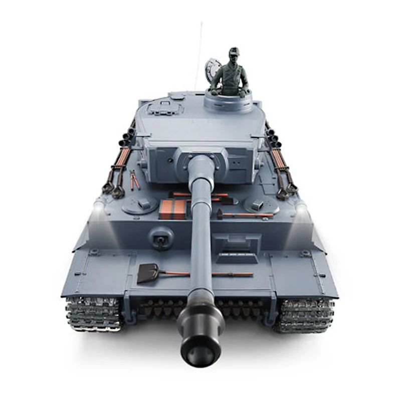 Танк 3818-1 2,4G 1:16 Tiger I металлический катапрель, снаряжение и индуктор Henglong дистанционный танк с фонариком, звуковым симулятором
Танк 3818-1 2,4G 1:16 Tiger I металлический катапрель, снаряжение и индуктор Henglong дистанционный танк с фонариком, звуковым симулятором