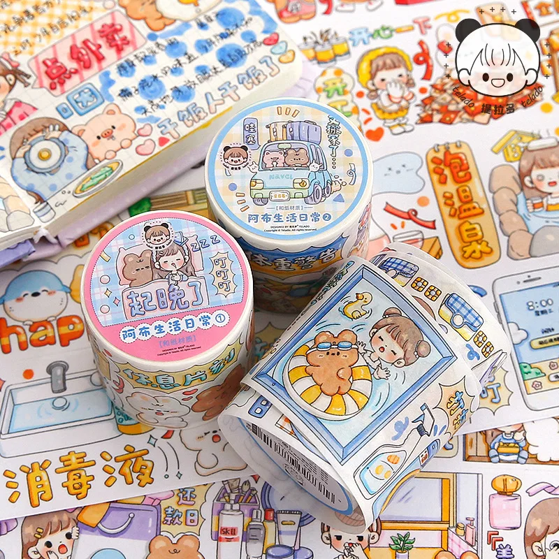 1pcs/1lot Decorative Adhesive tapes Abu's daily life Scrapbooking DIY Paper Scrapbooking Stickers
1pcs/1lot Decorative Adhesive tapes Abu's daily life Scrapbooking DIY Paper Scrapbooking Stickers