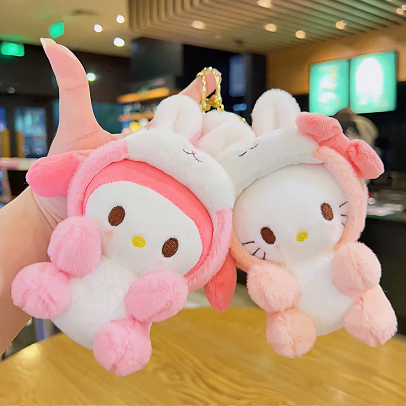 Anmie Hello Kittys Cinnamoroll Plush Bag Pendant Cartoon Keychain Kawaii Kuromi Pompompurin Doll Toys Car Keyring Girl Kids Gift
Anmie Hello Kittys Cinnamoroll Plush Bag Pendant Cartoon Keychain Kawaii Kuromi Pompompurin Doll Toys Car Keyring Girl Kids Gift