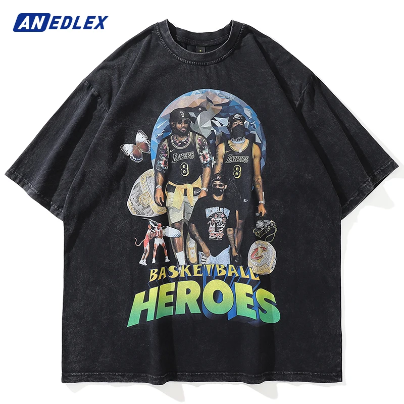 Men Distressed Tshirt Hip Hop Basketball Star Graphic Printed T Shirt Streetwear Harajuku Summer Casual Punk Rock Gothic T-Shirt
Men Distressed Tshirt Hip Hop Basketball Star Graphic Printed T Shirt Streetwear Harajuku Summer Casual Punk Rock Gothic T-Shirt