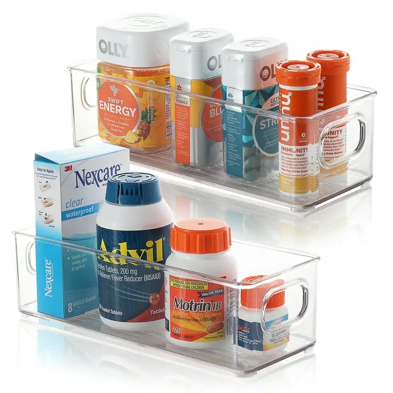 Pack Clear Plastic Storage Organizer Bin with Handles Acrylic drawer organizer Freezer organizer Lipstick organizer Drawers Shoe
Pack Clear Plastic Storage Organizer Bin with Handles Acrylic drawer organizer Freezer organizer Lipstick organizer Drawers Shoe