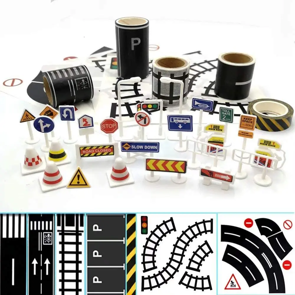 Road Tape DIY Traffic Sign Set Trains Railways Train Track Model Traffic Washi Tape Car Stickers Road Sticker for Toy Car
Road Tape DIY Traffic Sign Set Trains Railways Train Track Model Traffic Washi Tape Car Stickers Road Sticker for Toy Car