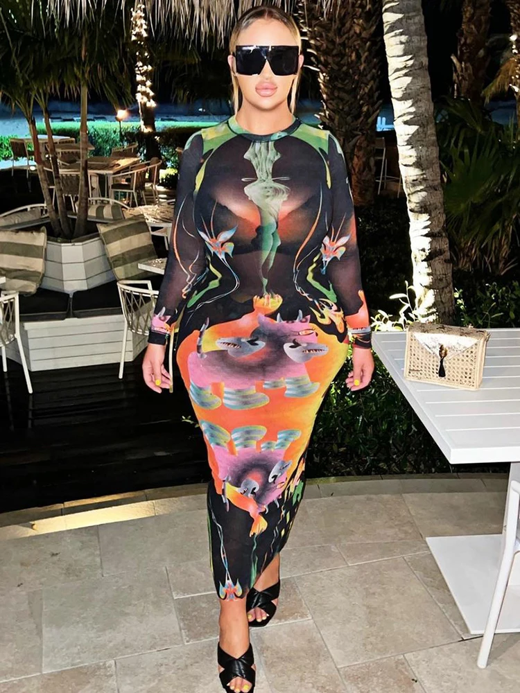 Sisterlinda Graphic Print Sexy Mesh Maxi Prom Dresses Women 2022New Long Sleeve See Trough Elasticity Y2K Party Clubwear Outfits
Sisterlinda Graphic Print Sexy Mesh Maxi Prom Dresses Women 2022New Long Sleeve See Trough Elasticity Y2K Party Clubwear Outfits