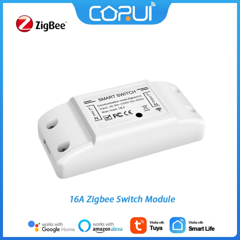 Универсальный релейный переключатель CoRui 16 А ZIGBEE, модуль выключателя ВКЛ/ВЫКЛ для светильник и вентилятора, совместимый с Google Home и Alexa
Универсальный релейный переключатель CoRui 16 А ZIGBEE, модуль выключателя ВКЛ/ВЫКЛ для светильник и вентилятора, совместимый с Google Home и Alexa