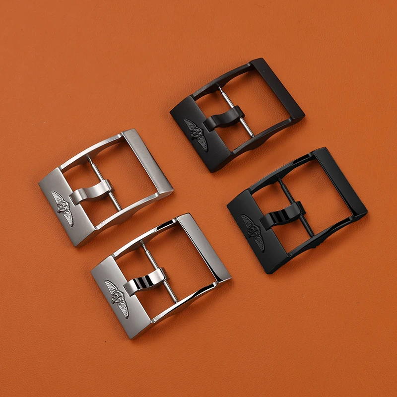

Аксессуары для браслета часов из качественной нержавеющей стали 20 мм, подходят для застежки Breitling для кожаного, резинового, силиконового ремешка, булавка/Складная пряжка