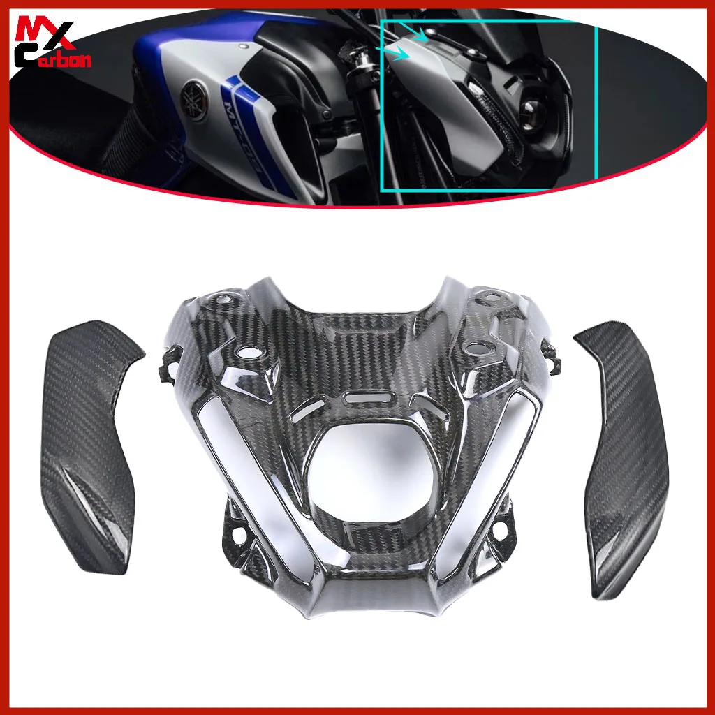 Motorcycle Front Headlight Bracket Cover Front Fairing Full Carbon Fiber Accessories For Yamaha MT09 FZ09 2020 2021 2022 2023
Motorcycle Front Headlight Bracket Cover Front Fairing Full Carbon Fiber Accessories For Yamaha MT09 FZ09 2020 2021 2022 2023