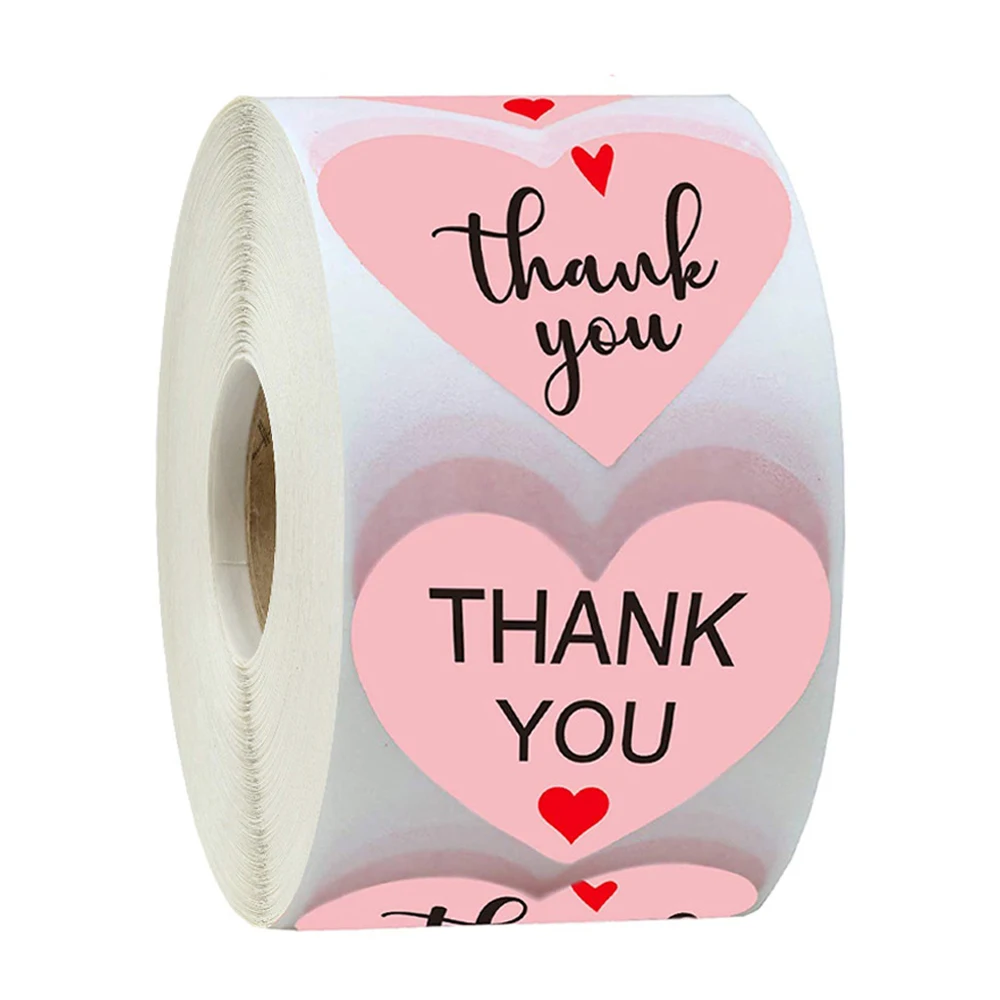 100-500pcs Thank You Sticker Envelope Seal Scrapbook Sticker Pink Heart Cute Round Sticker Stationery Label Stickers
100-500pcs Thank You Sticker Envelope Seal Scrapbook Sticker Pink Heart Cute Round Sticker Stationery Label Stickers