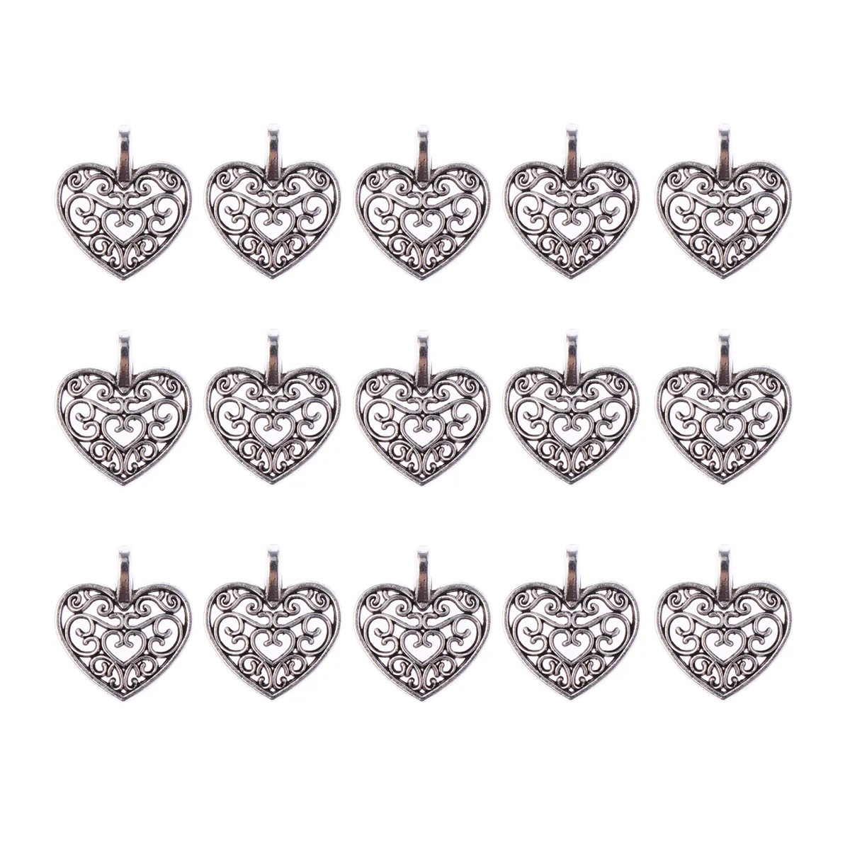 50 PCS Vintage Earrings Women Alloy Heart Charms Small Love Necklace Ornament Bracelet
50 PCS Vintage Earrings Women Alloy Heart Charms Small Love Necklace Ornament Bracelet