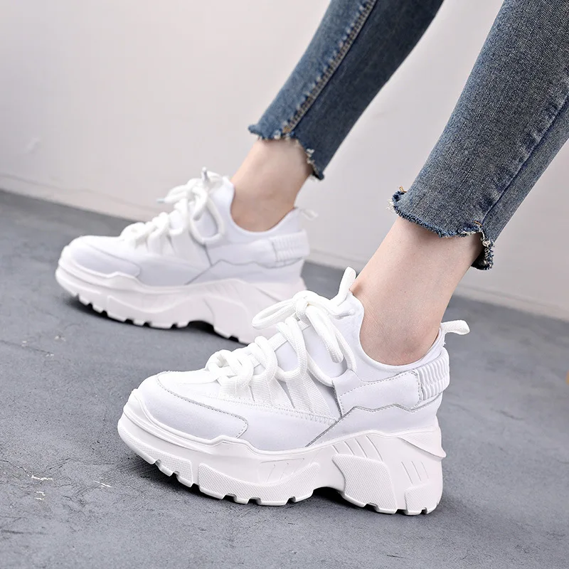 Women's Female Ladies Students Genuine Leather Lycab White Shoes Sneakers Platform Lace Up Increased Insole
Women's Female Ladies Students Genuine Leather Lycab White Shoes Sneakers Platform Lace Up Increased Insole