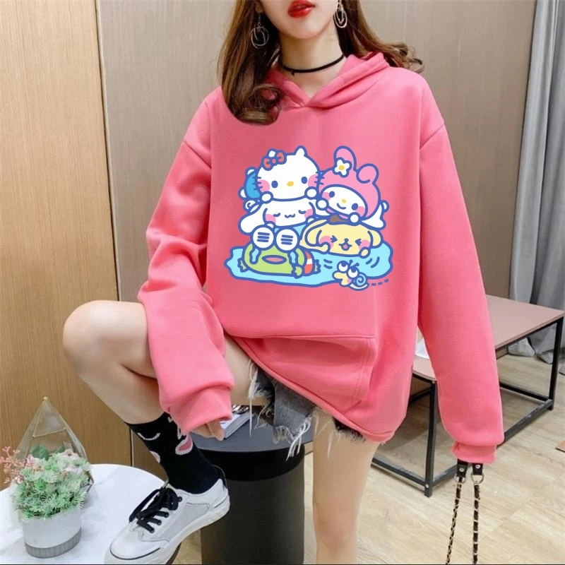 Kawaii Sanrio Anime My Melody Hoodies Cute Sweater Casual Fashion Outer Loose Comfortable Printing Clothing Tops Women Men Gift
Kawaii Sanrio Anime My Melody Hoodies Cute Sweater Casual Fashion Outer Loose Comfortable Printing Clothing Tops Women Men Gift