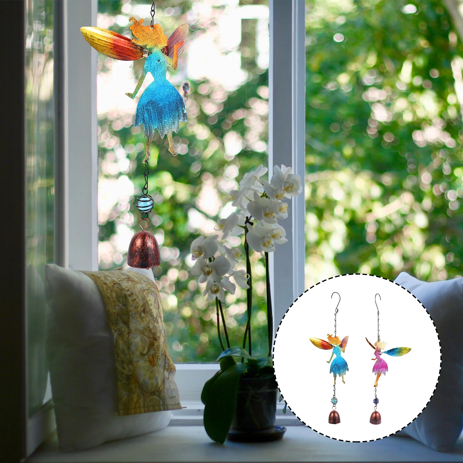 2 Pcs Three-dimensional Angel Bell Glass Painting Wind Chime Frogs Decor Decorations Adornment Fairy Craft Pendant Colorful
2 Pcs Three-dimensional Angel Bell Glass Painting Wind Chime Frogs Decor Decorations Adornment Fairy Craft Pendant Colorful