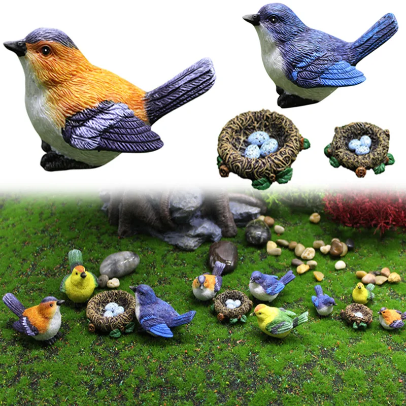 Little Cute Parrot Bird Nest Figurine Animal Model Home Decor Miniature Resin Fairy Garden Bonsai Decoration Accessories 1 Piece
Little Cute Parrot Bird Nest Figurine Animal Model Home Decor Miniature Resin Fairy Garden Bonsai Decoration Accessories 1 Piece
