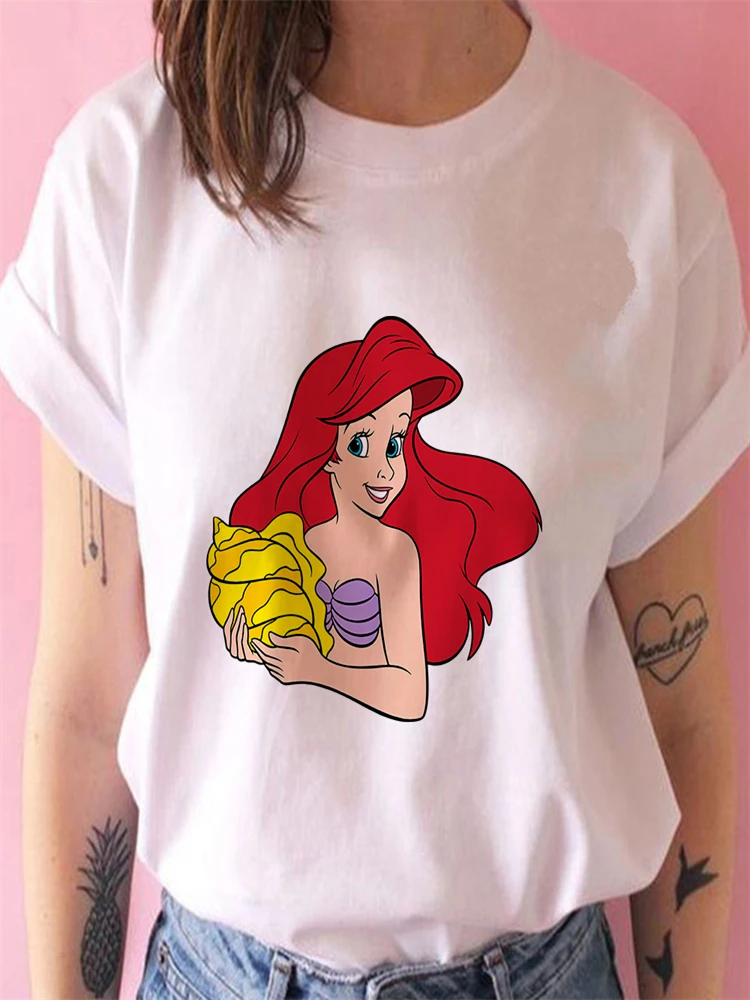 Disney Minimalist Ariel Print Women T-Shirts Comfy Modern Clothes The Little Mermaid Female T Shirt Harajuku Style Aesthetic Tee
Disney Minimalist Ariel Print Women T-Shirts Comfy Modern Clothes The Little Mermaid Female T Shirt Harajuku Style Aesthetic Tee