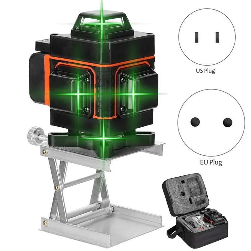 Laser-Level Multifunctional 16 Lines 4D Tool Vertical Horizontal Line With Selfleveling Function US Plug
Laser-Level Multifunctional 16 Lines 4D Tool Vertical Horizontal Line With Selfleveling Function US Plug