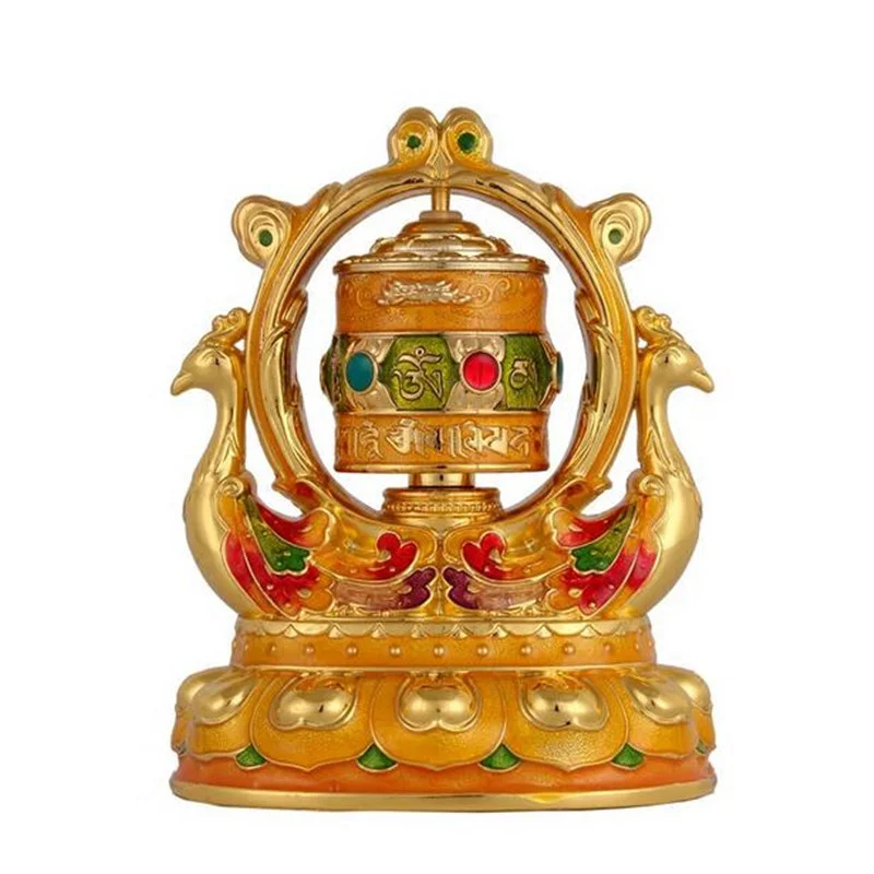 Design Peacock Auspicious Solar Power Buddhist Opening The Light Prayer Wheel for Safety Wealth Home Putting Decorations
Design Peacock Auspicious Solar Power Buddhist Opening The Light Prayer Wheel for Safety Wealth Home Putting Decorations