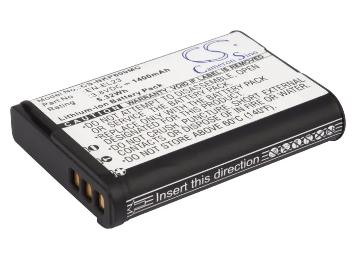 1400mAh EN-EL23 Battery for NIKON Coolpix P610 Coolpix P900s Coolpix P600 Coolpix S810c Coolpix P900 Coolpix P610s
1400mAh EN-EL23 Battery for NIKON Coolpix P610 Coolpix P900s Coolpix P600 Coolpix S810c Coolpix P900 Coolpix P610s
