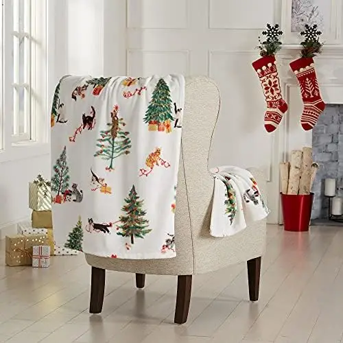 Soft Velvet Plush, King Holiday Throw | Christmas Throw for Sofa and Bed | Cozy and Warm Plush Throw | Holiday Blankets and Th
Soft Velvet Plush, King Holiday Throw | Christmas Throw for Sofa and Bed | Cozy and Warm Plush Throw | Holiday Blankets and Th