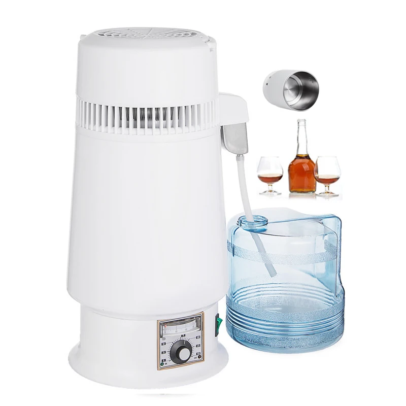 4L Home Countertop Water Distiller Machine Temperature-Adjustable Purifier for whisky brandy vodka and other distilled liquors
4L Home Countertop Water Distiller Machine Temperature-Adjustable Purifier for whisky brandy vodka and other distilled liquors