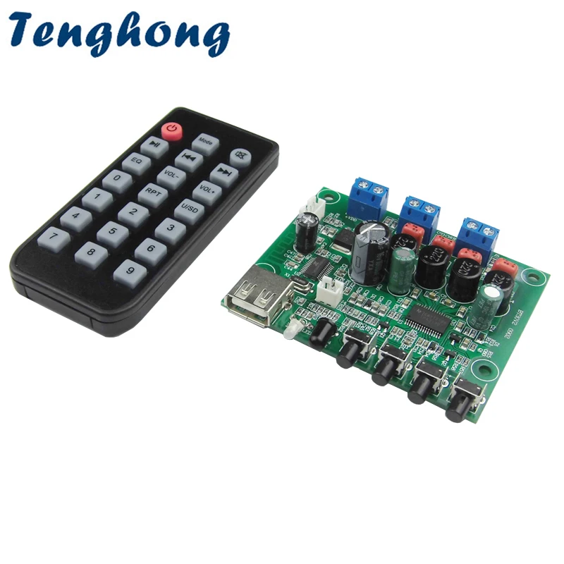 Tenghong TPA3130 Stereo Bluetooth Power Sound Amplifier Board 15Wx2 U Disk Lossless Playback AUX Desktop With Remoter
Tenghong TPA3130 Stereo Bluetooth Power Sound Amplifier Board 15Wx2 U Disk Lossless Playback AUX Desktop With Remoter