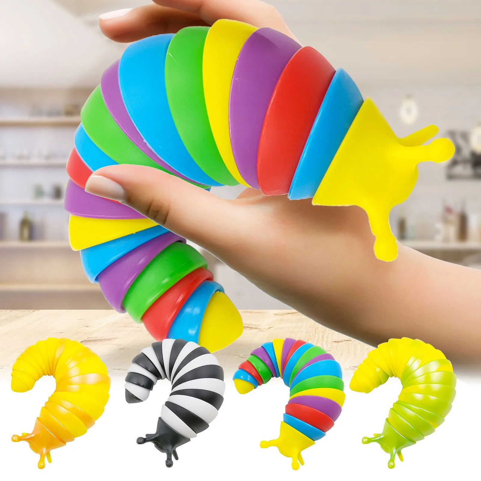 Funny Anti-stress Silicone Friendly Ball-Jointed Slug Which Curls Up Fidget Sensory Toy Children Slug Fingertip Pop Toy juguetes
Funny Anti-stress Silicone Friendly Ball-Jointed Slug Which Curls Up Fidget Sensory Toy Children Slug Fingertip Pop Toy juguetes