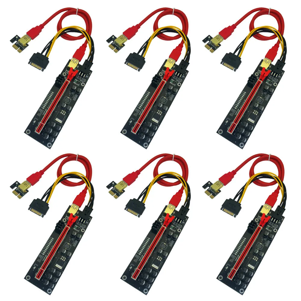 6 шт., переходник V011 Pro PCIE для видеокарты 011 Pro PCI Express X1 на X16, удлинитель 60 см, USB 3,0, кабель SATA на 6 контактов для майнинга
6 шт., переходник V011 Pro PCIE для видеокарты 011 Pro PCI Express X1 на X16, удлинитель 60 см, USB 3,0, кабель SATA на 6 контактов для майнинга