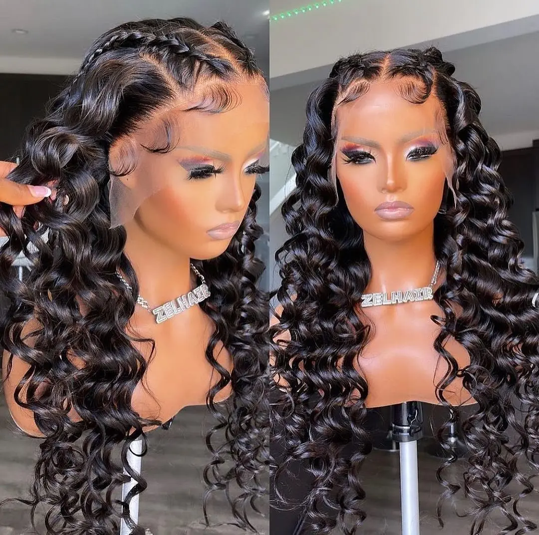 Middle Part Deep Wave Lace Front Wig Synthetic For Black Women Medium Curly Preplucked 26 Inch Long Heat Resistant Babyhair
Middle Part Deep Wave Lace Front Wig Synthetic For Black Women Medium Curly Preplucked 26 Inch Long Heat Resistant Babyhair
