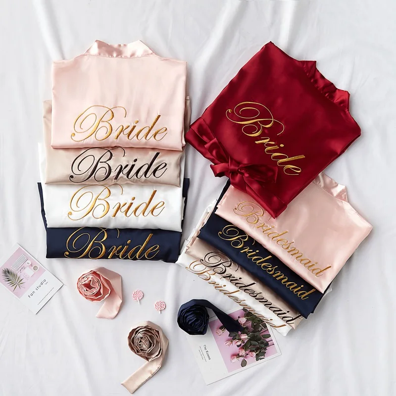Sexy Sleep Nightshirt Embroidery Bride Bridesmaid Kimono Bathrobe Dress Sexy Mini Sleep Nightshirt Sleepwear Wedding Robes
Sexy Sleep Nightshirt Embroidery Bride Bridesmaid Kimono Bathrobe Dress Sexy Mini Sleep Nightshirt Sleepwear Wedding Robes