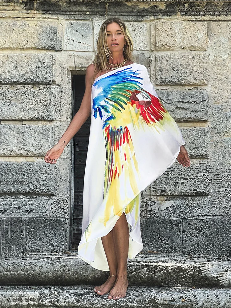 Boho Fashion Printed Swimsuit Cover-ups Sarong Sexy One-shoulder Dress Blouse 2023 Summer Women Beach Outing Beachwear Dresses
Boho Fashion Printed Swimsuit Cover-ups Sarong Sexy One-shoulder Dress Blouse 2023 Summer Women Beach Outing Beachwear Dresses